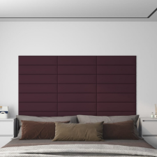 vidaXL 12 db lila szövet fali panel 60x15 cm 1,08 m² tapéta, díszléc és más dekoráció