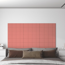 vidaXL 12 db rózsaszín bársony fali panel 60x30 cm 2,16 m² tapéta, díszléc és más dekoráció