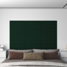 vidaXL 12 db sötétzöld bársony fali panel 60x30 cm 2,16 m² tapéta, díszléc és más dekoráció