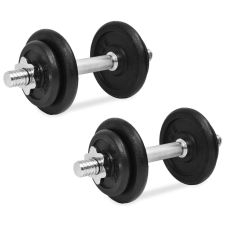 vidaXL 14 részes súlyzókészlet 20 kg kézisúlyzó