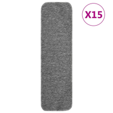 vidaXL 15 db szürke csúszásmentes lépcsőszőnyeg 75 x 20 cm lakástextília