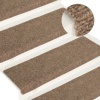 vidaXL 15 db tűvel lyuggatott puncsszínű szövet lépcsőszőnyeg 65x25 cm
