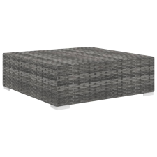 vidaXL 1 db szürke polyrattan moduláris lábtartó párnával (46803) kerti bútor