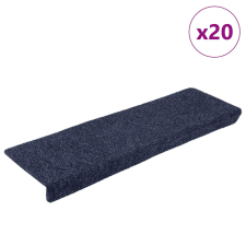 vidaXL 20 db antracitszürke öntapadó lépcsőszőnyeg 65x21x4 cm lakástextília