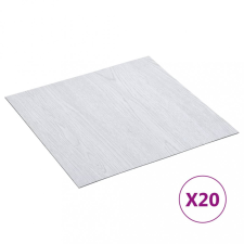 vidaXL 20 db fehér öntapadó pvc padlólap 1,86 m² dekorburkolat