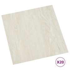 vidaXL 20 db krémszínű öntapadó PVC padlólap 1,86 m² (330144) járólap