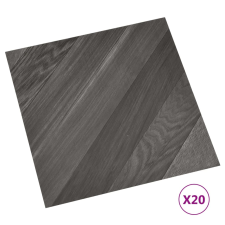 vidaXL 20 db szürke csíkos öntapadó PVC padlólap 1,86 m² (330143) járólap