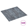 vidaXL 20 db szürke márvány mintás öntapadó PVC padlólap 1,86 m² (330160)