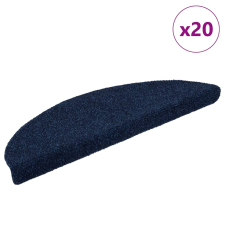 vidaXL 20 db tengerészkék öntapadó lépcsőszőnyeg 56 x 17 x 3 cm lakástextília