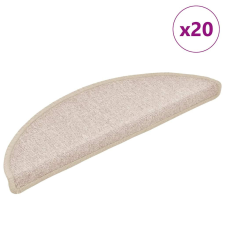 vidaXL 20 db tópszínű lépcsőszőnyeg 56x17x3 cm lakástextília