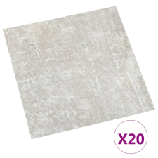 vidaXL 20 db világosszürke öntapadó PVC padlólap 1,86 m² (330126) járólap