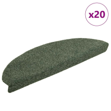 vidaXL 20 db zöld öntapadó lépcsőszőnyeg 65x21x4 cm lakástextília