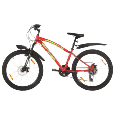 vidaXL 21 sebességes piros mountain bike 26 hüvelykes kerékkel 36 cm mtb kerékpár