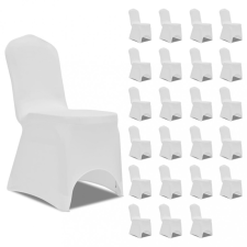 vidaXL 24 db fehér sztreccs székszoknya kerti bútor