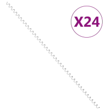 vidaXL 24 db horganyzott acél gabionspirál 100 cm kerti dekoráció