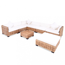 vidaXL 27 részes természetes rattan kanapészett kerti bútor