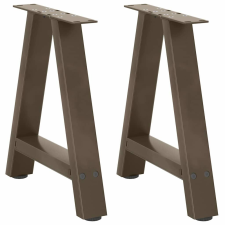 vidaXL 2 db A-alakú dohányzóasztal láb 38x(42-43) cm acél bútor