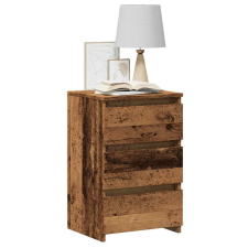 vidaXL 2 db antik fa színű szerelt fa éjjeliszekrény 40x35x62,5 cm bútor