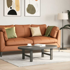 vidaXL 2 db antracit acél dohányzóasztal lábak 50x(30-31) cm bútor