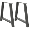 vidaXL 2 db antracit acél dohányzóasztal lábak A-alakú 90x(72-73) cm (4012862)