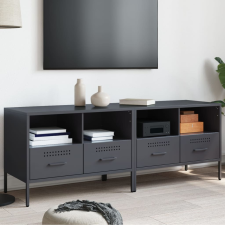 vidaXL 2 db antracit hidegen hengerelt acél TV-szekrény 68x39x50,5 cm bútor