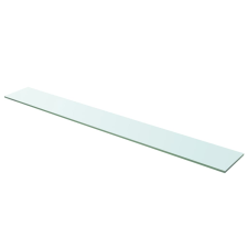 vidaXL 2 db átlátszó üveg paneles polc 110 x 15 cm (3051588) bútor