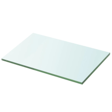 vidaXL 2 db átlátszó üveg paneles polc 30 x 15 cm (3051548) bútor
