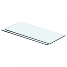 vidaXL 2 db átlátszó üveg paneles polc 40 x 12 cm kerti bútor