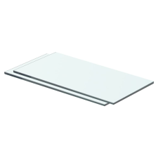 vidaXL 2 db átlátszó üveg paneles polc 40 x 15 cm bútor