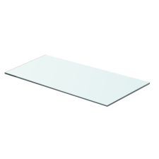 vidaXL 2 db átlátszó üveg paneles polc 60 x 25 cm (3051565) bútor
