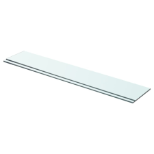 vidaXL 2 db átlátszó üveg paneles polc 70 x 12 cm bútor