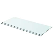 vidaXL 2 db átlátszó üveg paneles polc 70 x 30 cm bútor