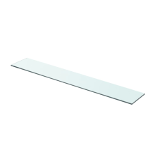 vidaXL 2 db átlátszó üveg paneles polc 80 x 12 cm (3051572) bútor