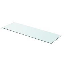 vidaXL 2 db átlátszó üveg paneles polc 80 x 25 cm (3051575) bútor
