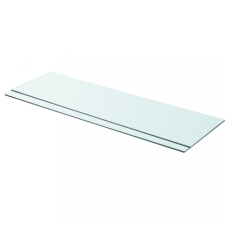 vidaXL 2 db átlátszó üveg paneles polc 90 x 25 cm kerti bútor