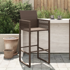 vidaXL 2 db barna polyrattan kerti bárszék kerti bútor