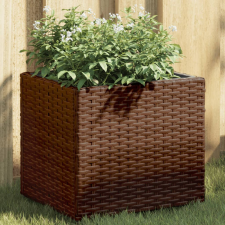 vidaXL 2 db barna polyrattan kerti ültetőláda 36x30x32 cm kerti tárolás