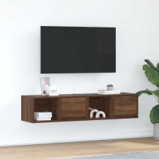 vidaXL 2 db barna tölgy színű szerelt fa TV-szekrény 60x31x25,5 cm bútor