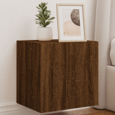 vidaXL 2 db barna tölgyszínű fali TV-szekrény LED-del 40,5x35x40 cm bútor