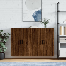 vidaXL 2 db barna tölgyszínű faliszekrény 69,5 x 34 x 90 cm bútor