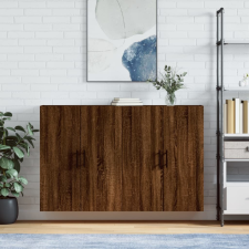 vidaXL 2 db barna tölgyszínű faliszekrény 69,5 x 34 x 90 cm bútor