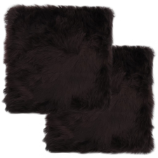 vidaXL 2 db barna valódi báránybőr székpárna 40 x 40 cm kerti bútor