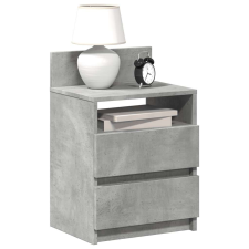 vidaXL 2 db betonszürke éjjeliszekrény 2 fiókkal 40x33x60 cm bútor