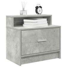 vidaXL 2 db betonszürke éjjeliszekrény fiókkal 51 x 31 x 47 cm bútor