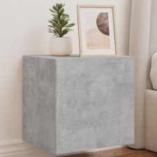 vidaXL 2 db betonszürke fali TV-szekrény LED-del 40,5x35x40 cm bútor