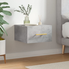 vidaXL 2 db betonszürke falra szerelhető éjjeliszekrény 35x35x20 cm bútor