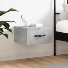 vidaXL 2 db betonszürke falra szerelhető éjjeliszekrény 35x35x20 cm bútor