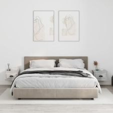 vidaXL 2 db betonszürke falra szerelhető éjjeliszekrény 41,5x36x28 cm bútor