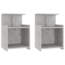 vidaXL 2 db betonszürke forgácslap éjjeliszekrény 40 x 35 x 60 cm bútor