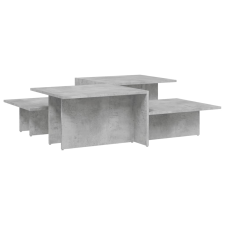 vidaXL 2 db betonszürke szerelt fa dohányzóasztal (3216153) bútor